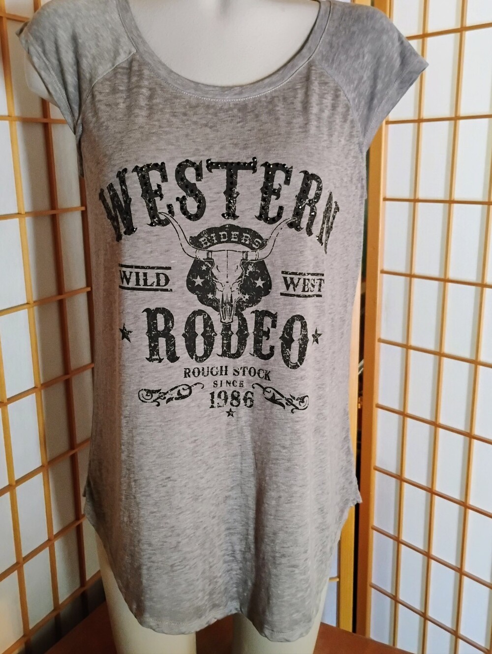 🆕 Maurice's,  Rodeo Shirt, Bead Embellished, Lg